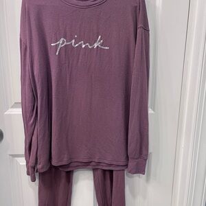 PINK Victoria's Secret Mauve Pajama Set
